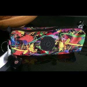 Brand new Kipling pencil case, fun and colorful.